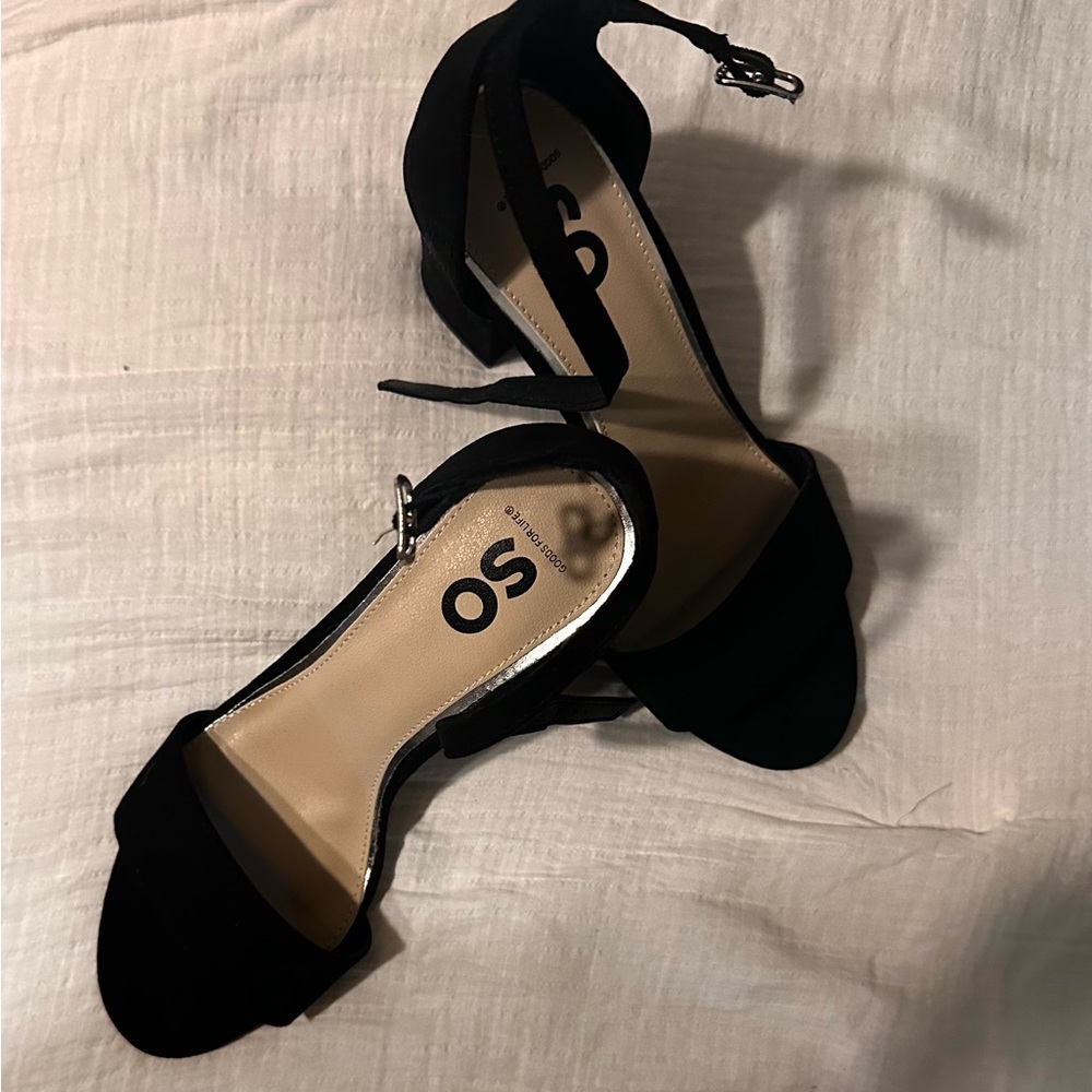 Black Strapy Heels